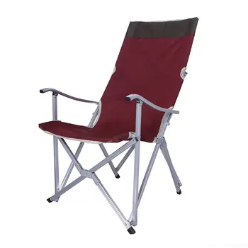 Lazer ao ar livre cadeira de praia Dobrável de alumínio tubo de cadeira com encosto cadeira de Diretor camping Dobrável cadeira