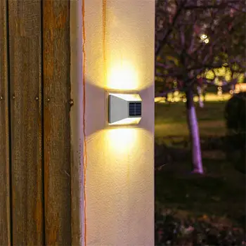 LED Solar Luzes de Parede Exterior Solar Impermeável Sensor de Movimento a Lâmpada Posta Solar a luz Solar Para Jardim de Iluminação da Rua Decoração