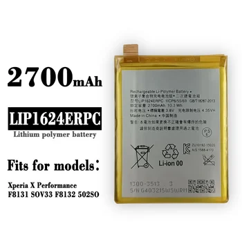 LIP1624ERPC Bateria de Substituição Para Sony XPERIA X DESEMPENHO F8131 SOV33 F8132 502SO 2700mAh bateria Interna do Li-íon da Bateria