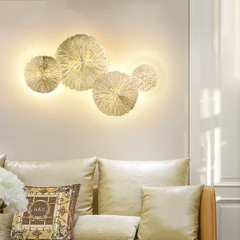 Lâmpada de Parede moderna da Folha de Lotus Sutia para a casa de Banho Luzes LED LOFT com Decoração Industrial Quarto de Cabeceira Interior dispositivo elétrico de Iluminação