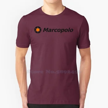 Marcopolo S. A. Logotipo de Alta qualidade T-Shirts da Moda de T-shirt Nova 100% Algodão Tamanho Grande Tee