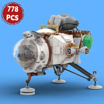 MOC Jogo Outered Wildsed Nave espacial Aventura Planeta Nave espacial do Modelo de Construção de Blocos de Explorar Naves Tijolos de Brinquedo Presentes