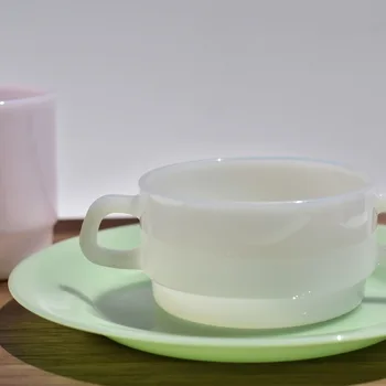 Multi-funcional de Porcelana duas vezes Tratada Tigela de Sopa, de Vidro, Copos de Sobremesa, Café e Bebê Taças de Comida e de estilo Ocidental Placas