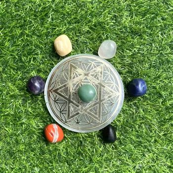 Natural De Cristal Sete Chakra Ametista Pedra Caiu Selenita Fatia Da Laje De Cura Espiritual Pedras Para Decoração De Casa Dom Meditação