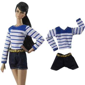 NK Boneca Novo Vestido de Trajes de Festa ClothesTop Moda Vestido Para a Boneca Barbie Acessórios de Criança Brinquedos de Menina' Dom'