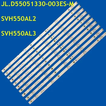 Novo 5set LED Strip JL.D55051330-003ES-M SVH550AL2 SVH550AL3 Para LED55EC320A LED55M5000U 55EC270W 55H6607 LC-55P6000U LC-55P6000B