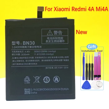 NOVO BN30 Bateria Para Xiaomi Redmi 4A Mi4A M4A Substituição Smartphone/Telefone Inteligente Móvel