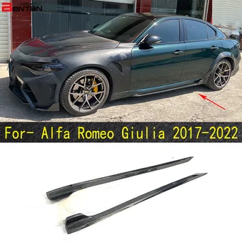 O estilo de fibra de carbono beautifier com avental de borda no lado de pára-choque de automóvel é adequado para a Alfa RomeoGiulia 206-2022