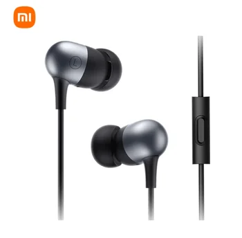 Original Xiaomi Cápsula de Fone de ouvido de Pistão nova versão Hearphone de 3,5 mm Padrão plug do Fone de ouvido HD Microfone fone de ouvido com Fio