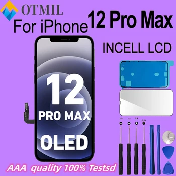 OTMILOrigiTop Escolha incell LCD para o iPhone 12 Pro Max a Tela de Toque em 3D do conjunto do Digitador Nenhum Dead Pixel de Substituição