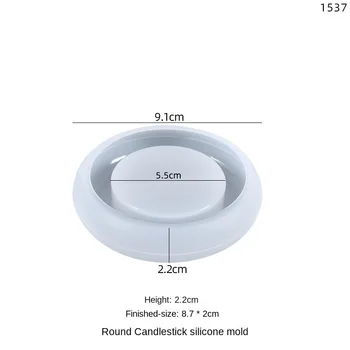 Oval de sílica gel molde feito de resina epóxi pode ser usado para o armazenamento de castiçal decoração de mesa de jóias