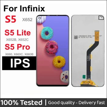 Para Infinix S5 X652 LCD S5 Lite X652B X652C S5 Pro X660 Display Touch Screen Digitalizador Substituição do conjunto Completo