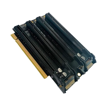 PCIe-Bifurcação x16 para x4x4x4x4 PCIE3.0 x16 1 a 4 Gen3 de Alimentação da Placa de Porta de Divisão de Cartão de Placa de Expansão para PC