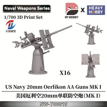 Pesado Hobby NW-700020 1/700 US Navy 20mm Oerlikon Armas AA MK IV