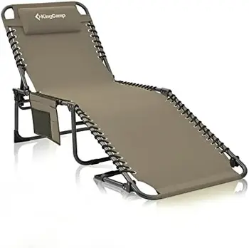 Portátil, Cadeira 4-Dobre Camping Dobrável Berço Ajustável Pátio Reclináveis com descanso de Bolso Leve e Pesada para o Jardim