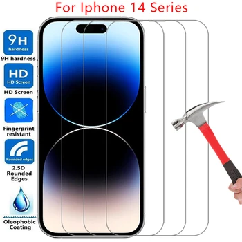 protetor de tela para o iphone 14 pro max plus de proteção de vidro temperado em iphone14 14pro 14plus pm filme glas telefone eu iphon iphoe