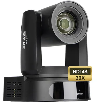 PTZ 4K NDI SONY POE 30X Câmera AI Acompanhamento de Streaming ao Vivo de Câmara USB, HDMI, SDI PTZ Igreja Transmissão OBS vMix Câmara