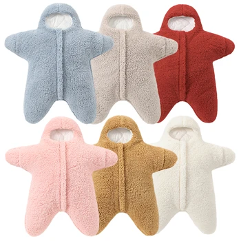 Quente Recém-nascido Cobertor Panos de Inverno e Outono Bebê Sacos de Dormir Engrossar o Recém-nascido Sleepsack 0-6 Meses