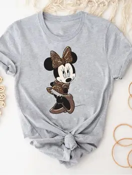 Roupas de Disney Férias de Doce de Mulheres de Mickey Mouse Cartoon Roupas Tee Feminina de Moda Casual Gráfico T-shirts