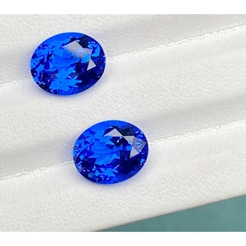 Ruihe Novo Brilhante de Corte Oval Azul Celeste de Cor Lab Crescido Espinélio de Cobalto pedra preciosa para a Jóia Encantos