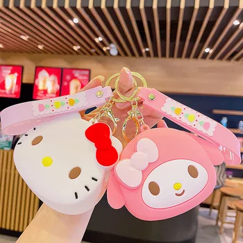 Sanrio Chaveiro Da Hello Kitty Kuromi Melodia Cinnamoroll Carteira, Bolsa Da Moeda Do Fone De Ouvido Organizador De Cabo De Dados Organizador De Bolsa Anel Chave