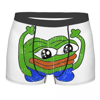 Sapo Meme Boxer Shorts Para os Homens Sexy Impressos em 3D Cueca Calcinha Cueca Macio Cuecas