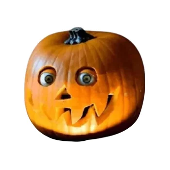 Scary Halloween Abóbora com o Movimento dos Olhos, Abóbora Decorações de Halloween Artificial Abóboras Decoração de Um