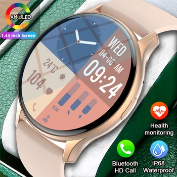 SENBONO Mulheres AMOLED Smart Watch Sempre No Ecrã de Chamada de Resposta observar 120+ Modos de Desporto Impermeável Smartwatch Homens para Android