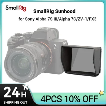 SmallRig Sunhood para Sony Alpha 7S III/Alfa 7C/ZV-1/ZV-E10/FX3 Câmara de Nylon Fácil de Tomar e Removido Acess 3206