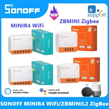 Sonoff wi-Fi MINIR4/Zigbee ZBMINIL2 Smart Switch de 2 Vias de Módulo de Casa EWeLink APLICATIVO Remoto sem Fio Controle de Voz Alexa Inicial do Google