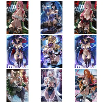 Tsunade Fêmea Ninja Cartaz Genshin Impacto Do Jogo Cartaz Tela De Pintura Sexy Cartaz Anime Cartaz De Parede Da Sala Cartaz A Decoração Home
