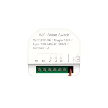 Tuya Alexa wi-Fi Smart Switch 3gang MINI Temporizador de ligar-desligar o Dispositivo Casa Inteligente de Automação Módulos de Casa