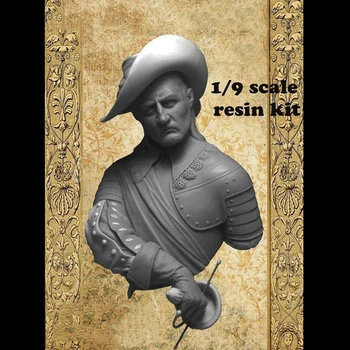 Unassambled 1/10 Espanhol do século XVII antigo guerreiro soldado Resina figura em miniatura modelo de kits sem pintura