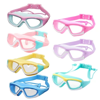 Y1UC Confortável Nadar Óculos Anti-embaciamento Anti-UV Crianças Óculos de Natação Visão Clara Piscina de Água Óculos de proteção para Criança da Juventude