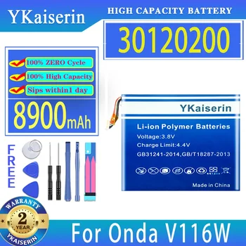 YKaiserin Bateria 30120200 8900mAh De Onda V116W Baterias de Laptop
