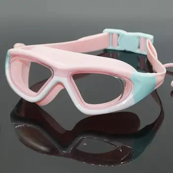 Óculos de natação Miúdos Impermeável, Anti-Fog UV Silicone Impermeável de Natação Óculos de ângulo Amplo Espelho de Alta Elástico Óculos de Mergulho