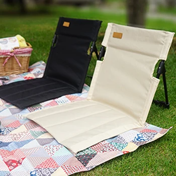 Única Poltrona Dobrável Do Assento Da Cadeira Confortável Leve Ajustável Fácil Cadeira De Acampamento Para O Jardim Exterior
